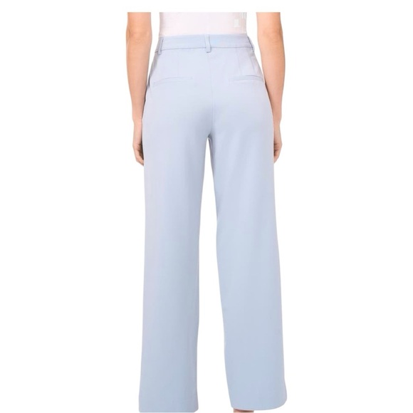 B Design Light Fog Blue Gray Tailored Pants Trousers Straight Leg Size 12 - Picture 2 of 12